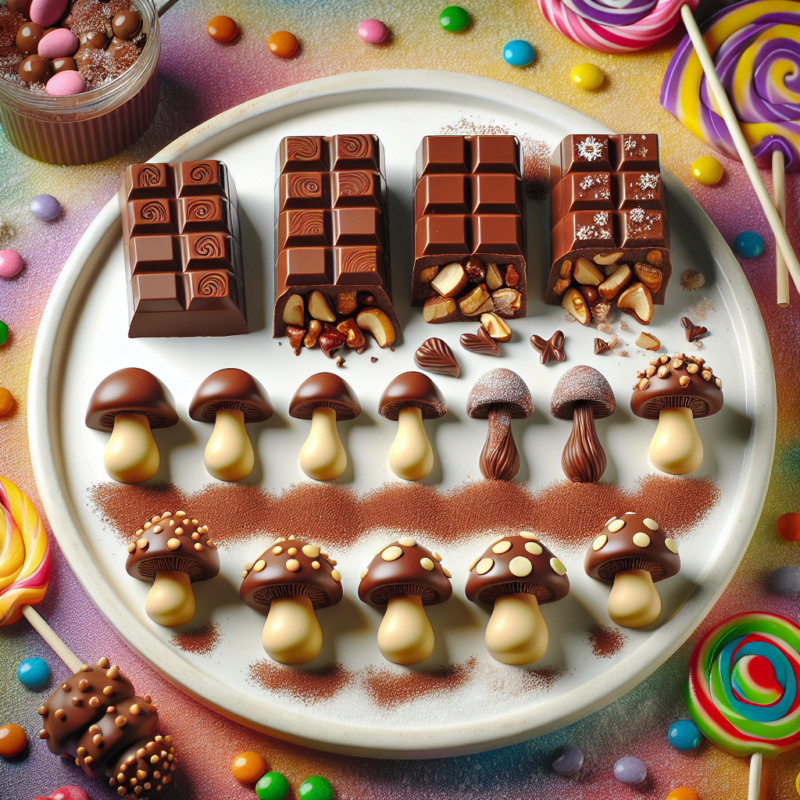 chocolate mushroom candy bars