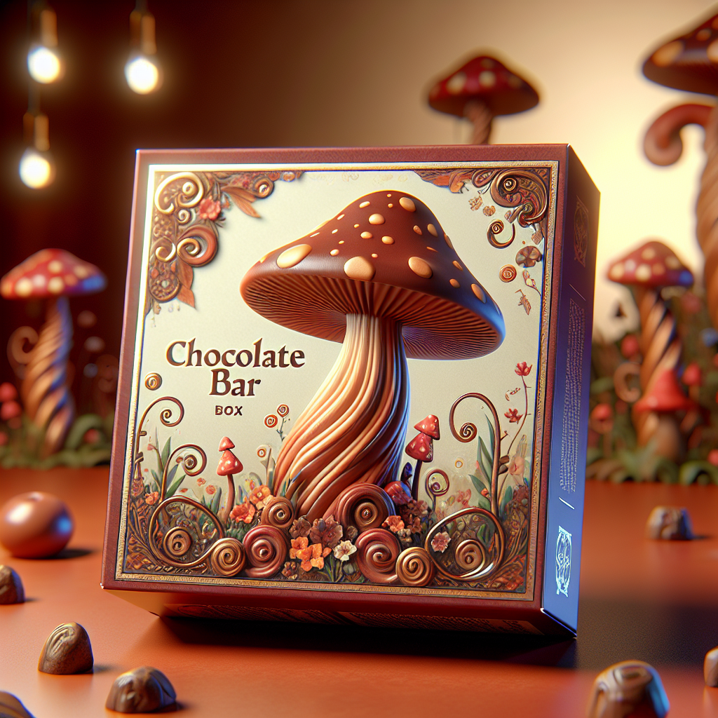 mushroom chocolate bar box