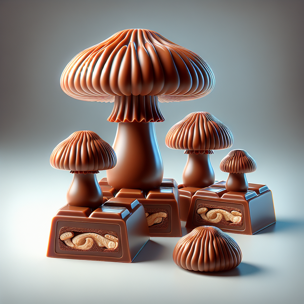 chocolate mushroom candy bars