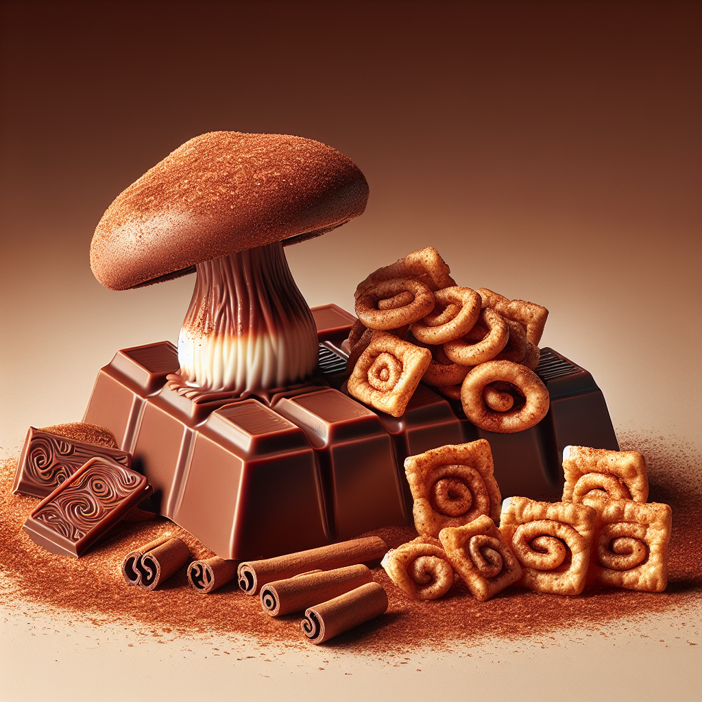 mushroom chocolate bar cinnamon toast crunch