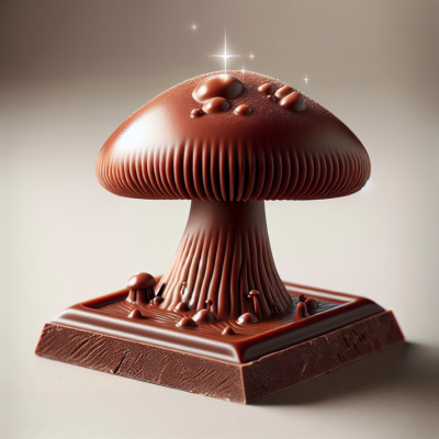 stem + cap mushroom chocolate bar
