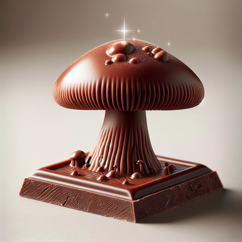 stem + cap mushroom chocolate bar